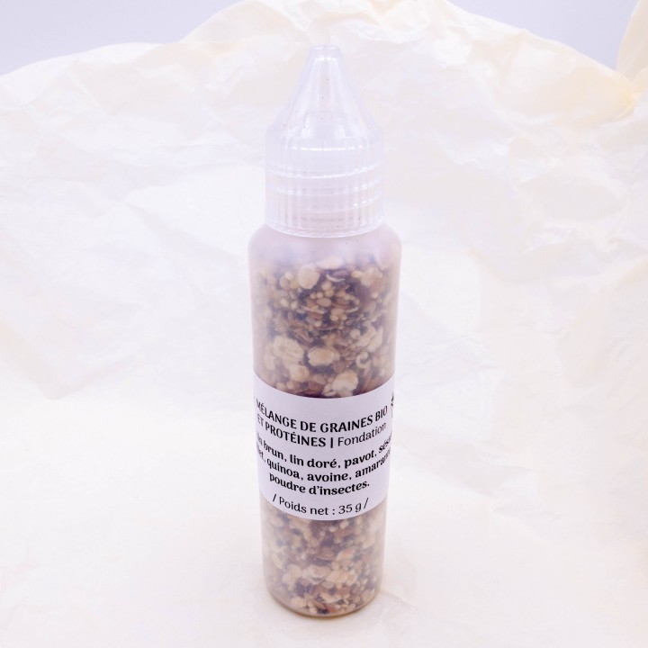 Graines et protéines pour fondation de Messor 35g - 50g | FourmiCurieuse