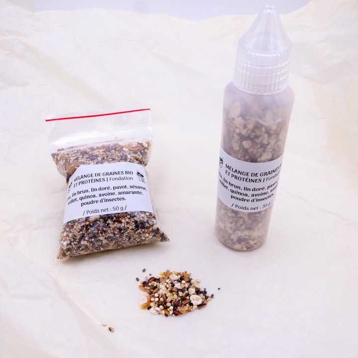 Graines et protéines pour fondation de Messor 35g - 50g | FourmiCurieuse