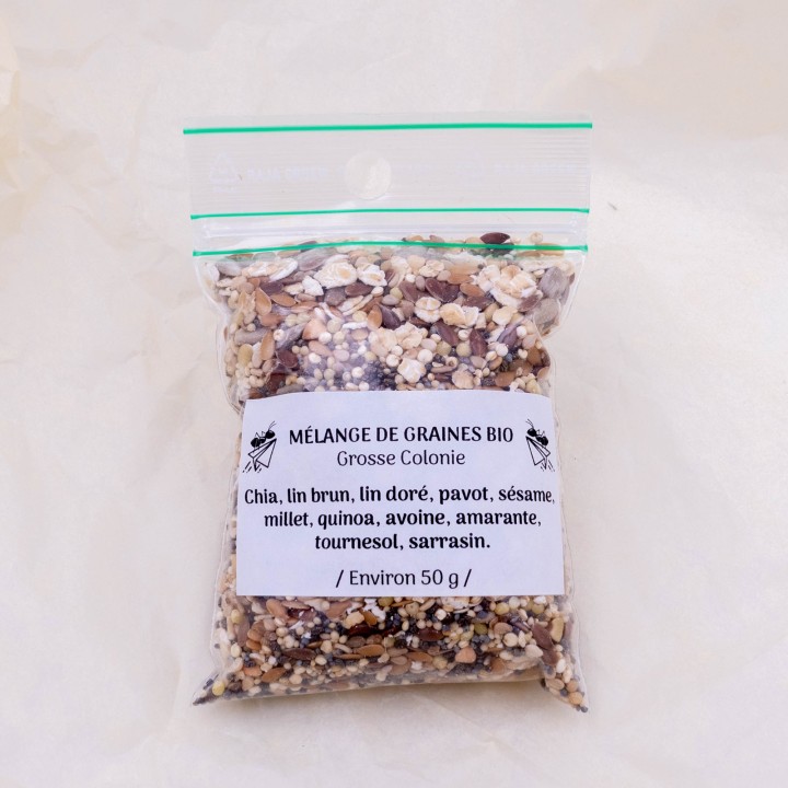 Graines pour grosses colonies de fourmis 50g - 100g - 200g | FourmiCurieuse